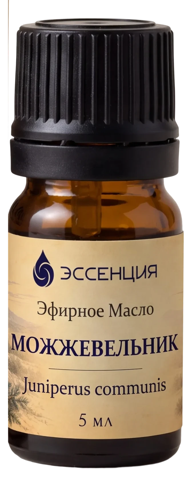 Флакон эфирного масла Можжевельник крупно: этикетка, 5 мл